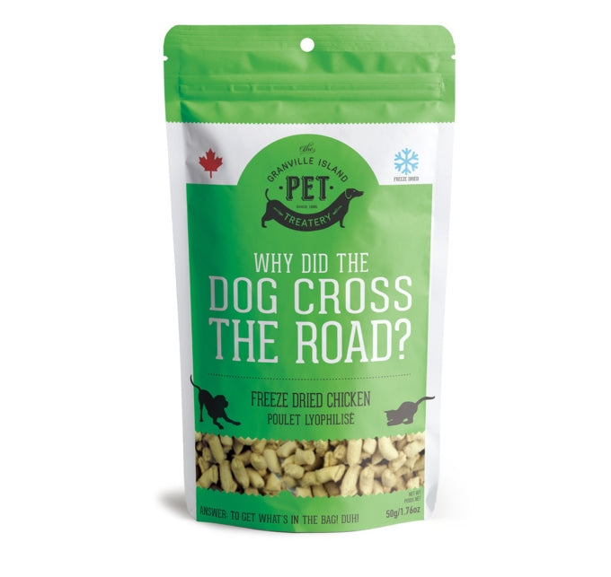 Why Did the Dog Cross the Road? (Freeze Dried Chicken)